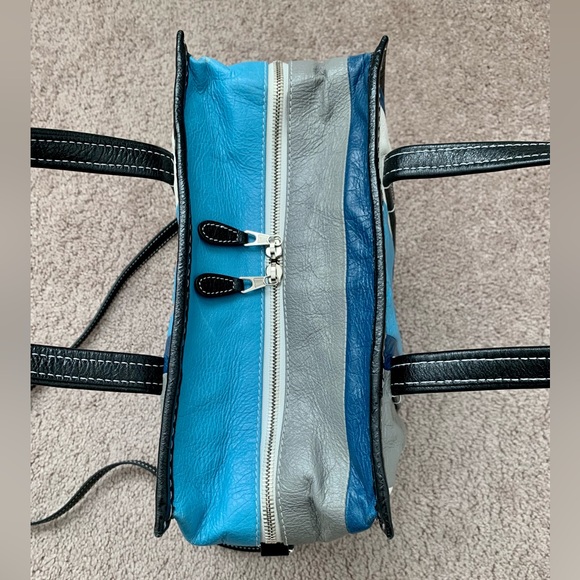 Balenciaga Bazar Convertible Tote Striped Leather Small - Picture 6 of 12